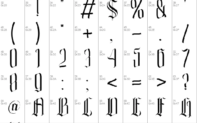 Solipsistic font