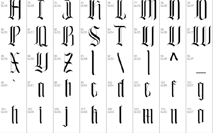 Solipsistic font