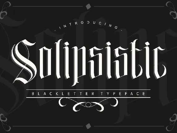 Solipsistic font