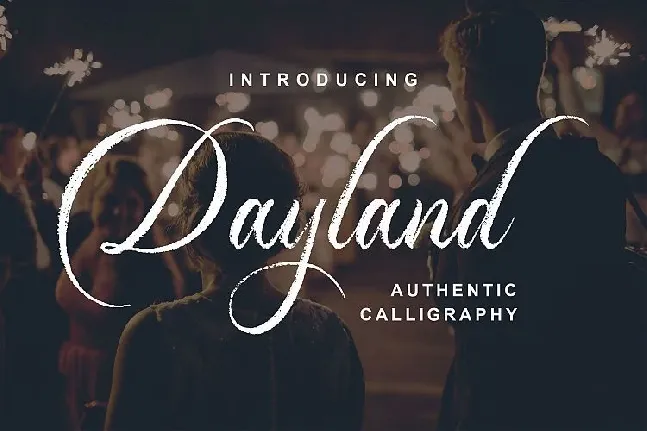 Dayland Calligraphy font