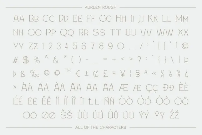 Aurlen Rough font