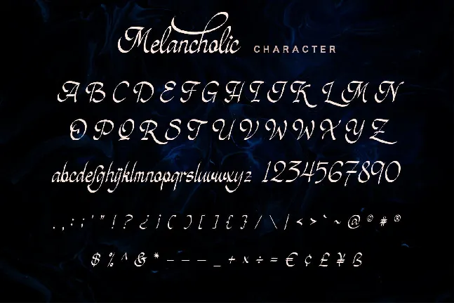 Melancholic font