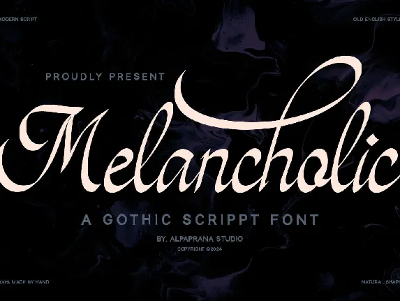 Melancholic font