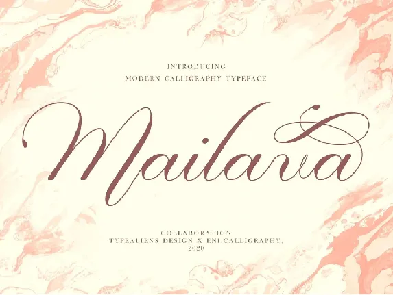 Mailava font