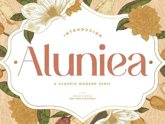 Aluniea font