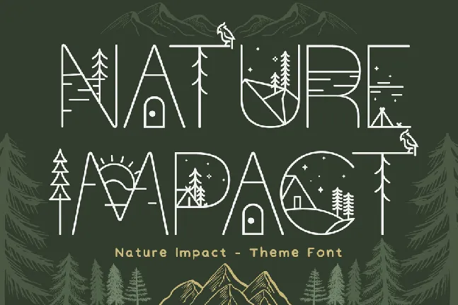 Nature Impact Demo font