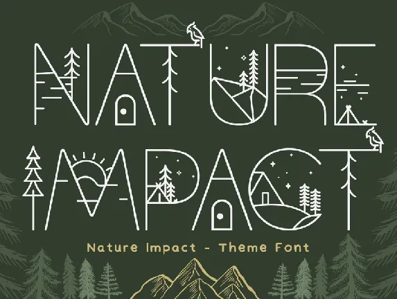 Nature Impact Demo font