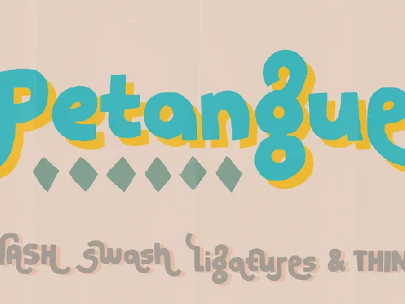 Petangue DEMO font