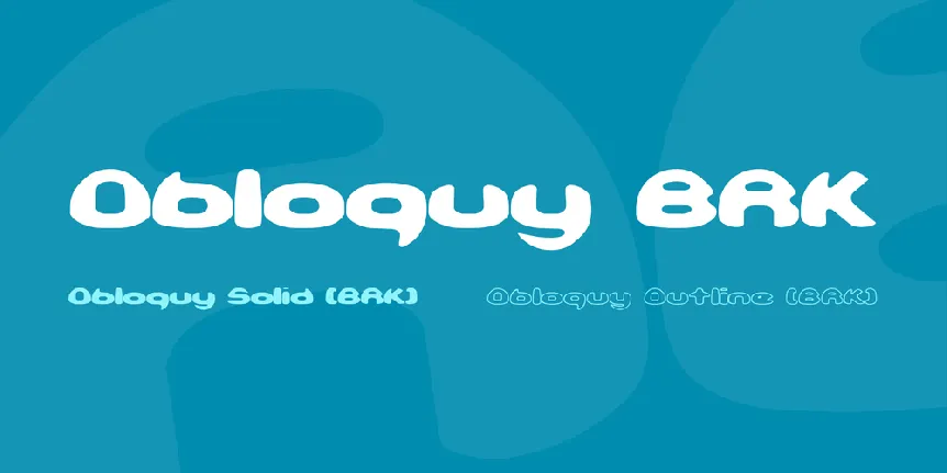 Obloquy BRK font