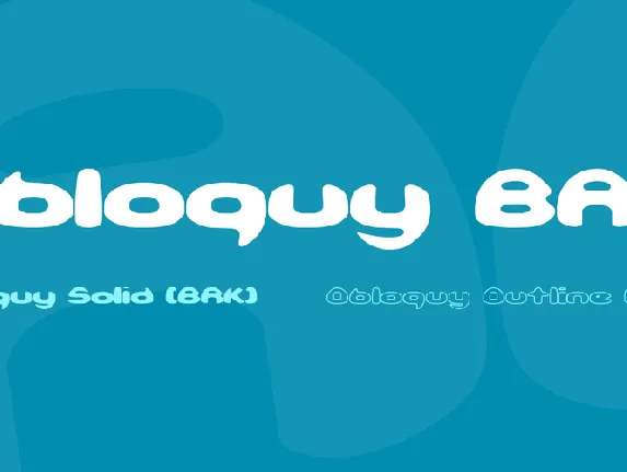 Obloquy BRK font