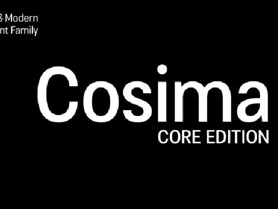 Cosima Core font