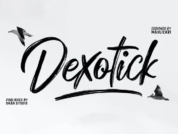 Dexotick Brush font