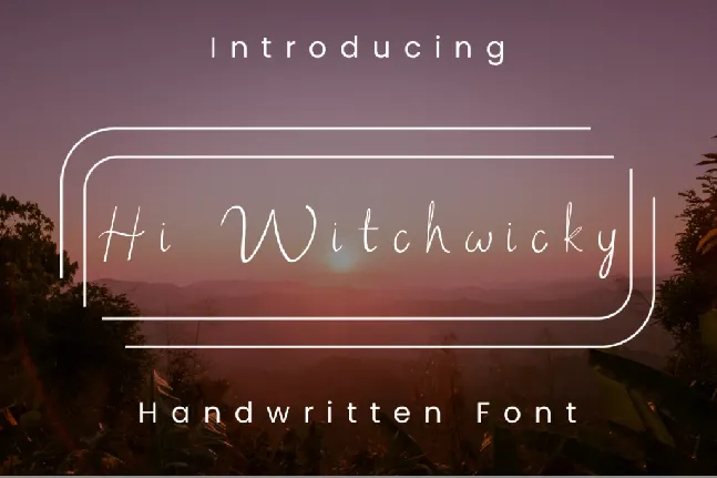 Hi Witchwicky font