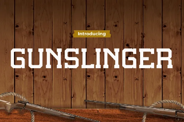 GUNSLINGER font