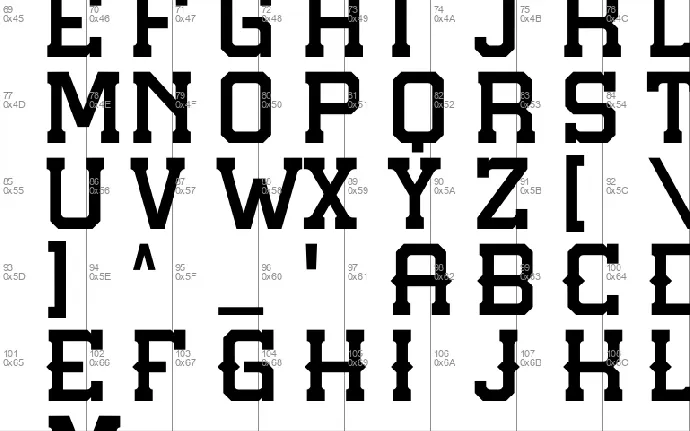 GUNSLINGER font