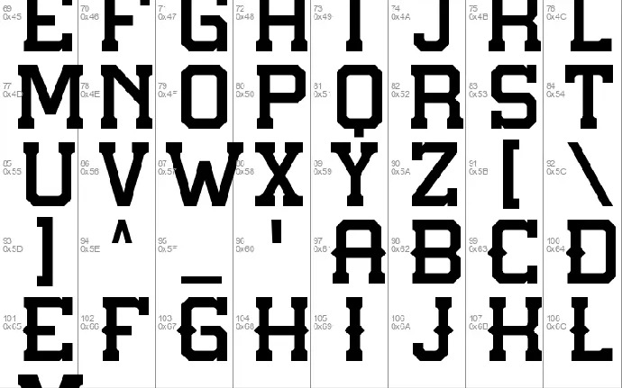 GUNSLINGER font