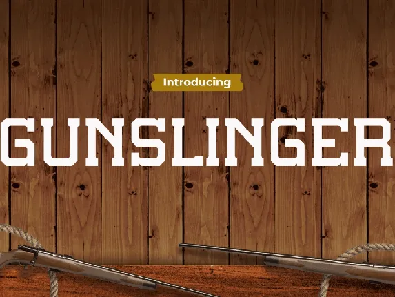 GUNSLINGER font