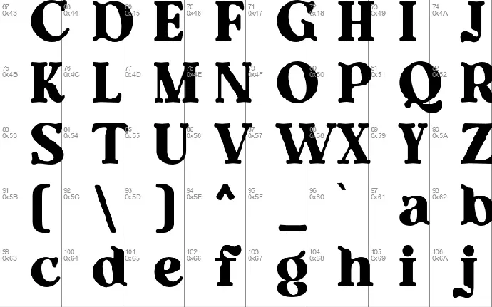 Bamko font