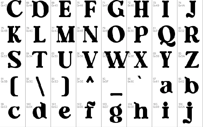 Bamko font