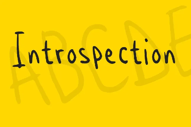 Introspection font