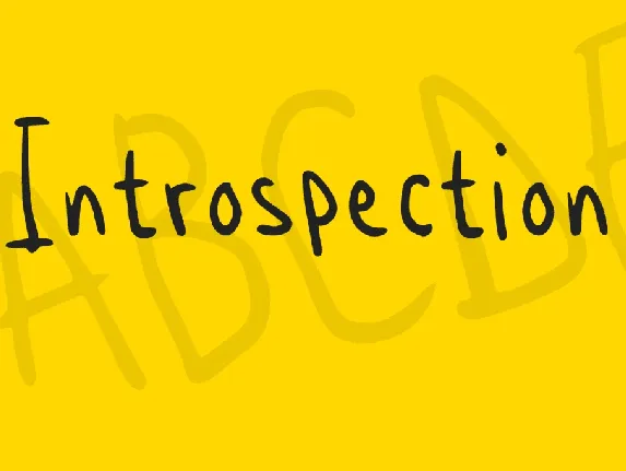 Introspection font