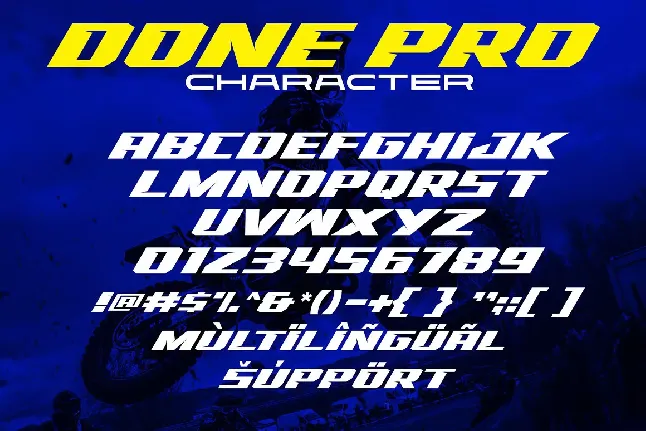 Racing Done Pro font