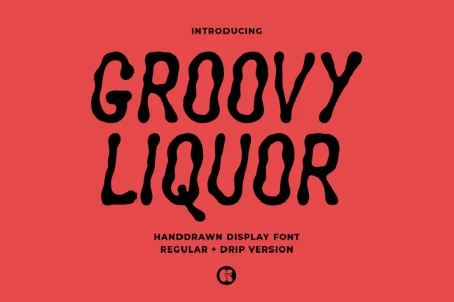 Groovy Liquor Display font