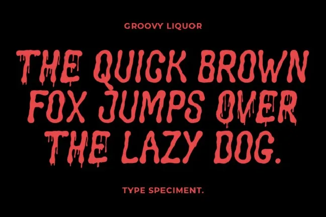 Groovy Liquor Display font