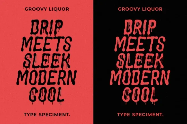 Groovy Liquor Display font