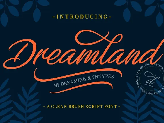 Dreamland Script font