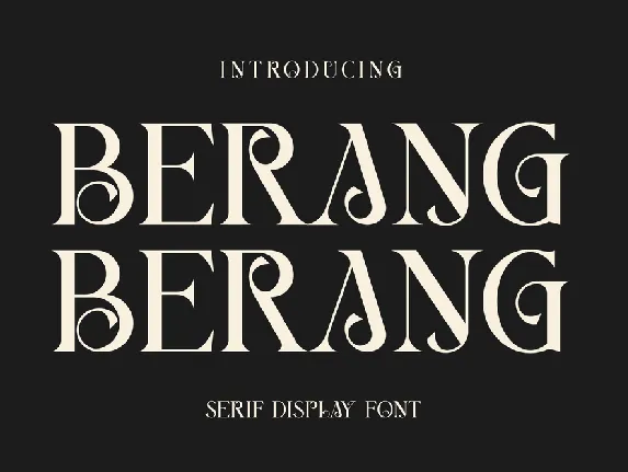 BERANG BERANG font