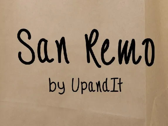 SanRemo font