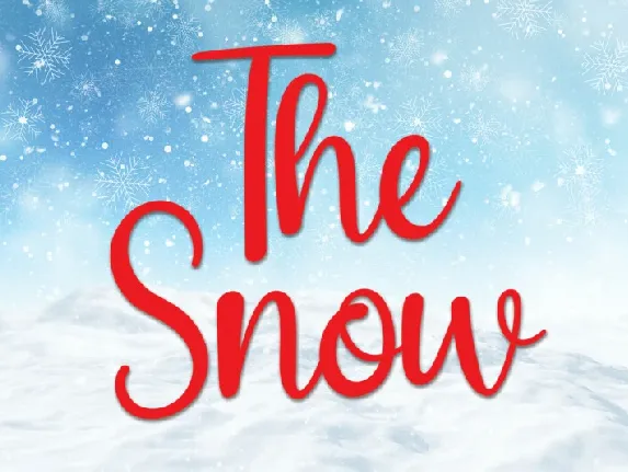 The Snow Script font