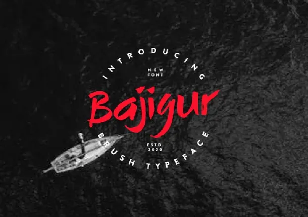 Bajigur Brush font