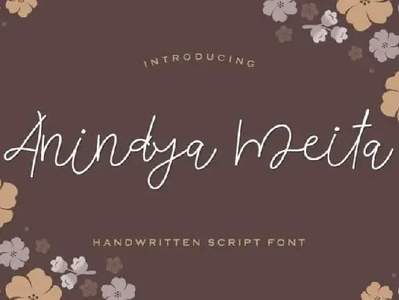 Anindya Meita Handwritten font