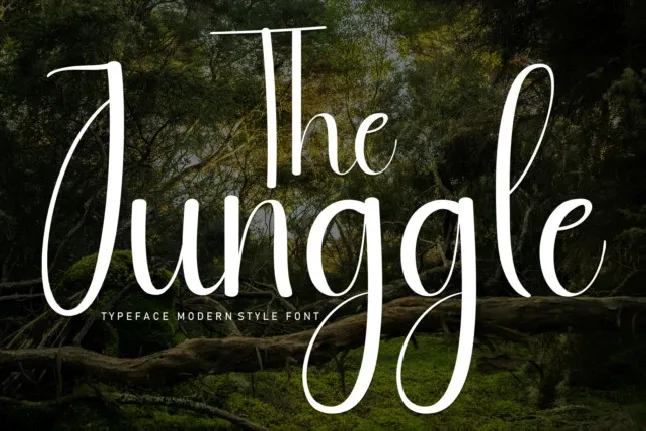 The Jungle Script font