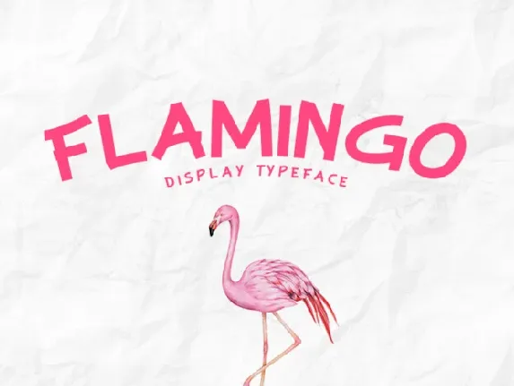 Flamingo font