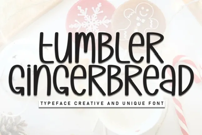 Tumbler Gingerbread Display font