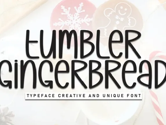 Tumbler Gingerbread Display font