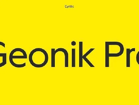 Geonik Pro font