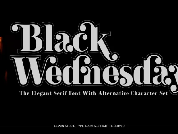 Black Wednesday font