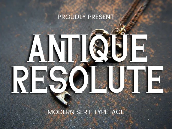 AntiqueResolute font