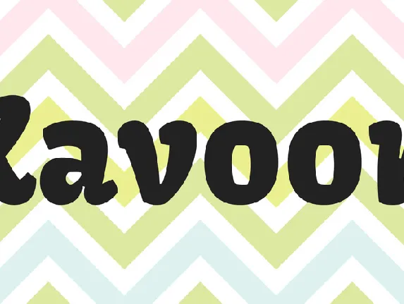 Kavoon font