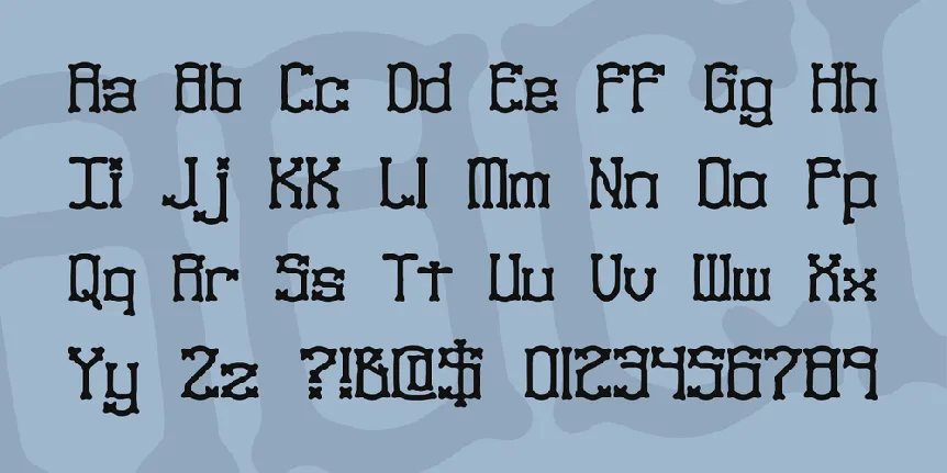 Naughts BRK font