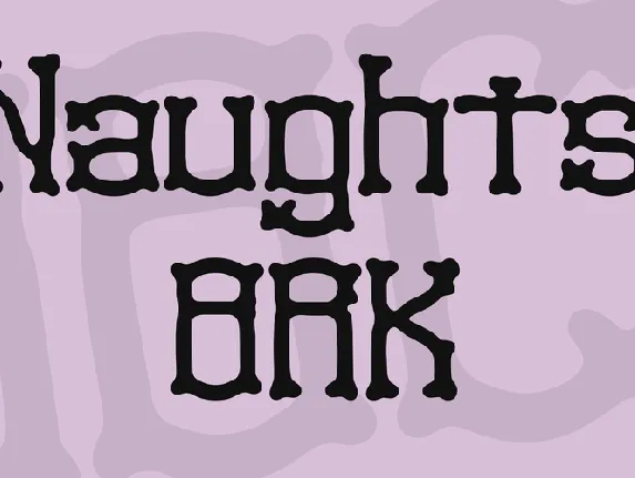 Naughts BRK font