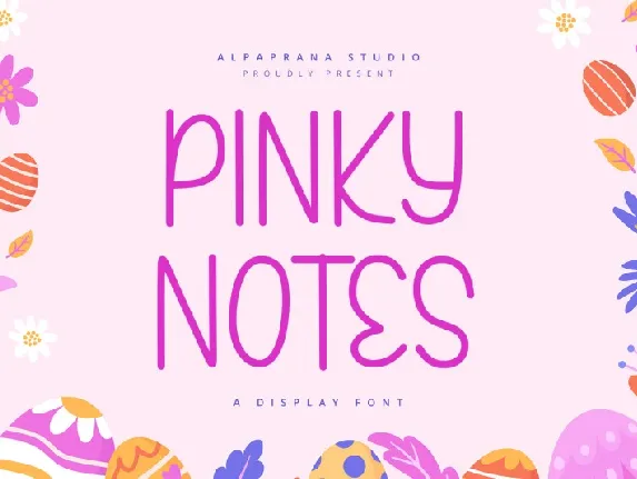 Pinky Notes font