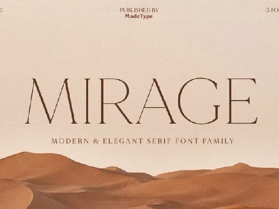 MADE Mirage Serif Family font