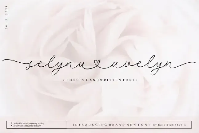 Selyna Avelyn Script font