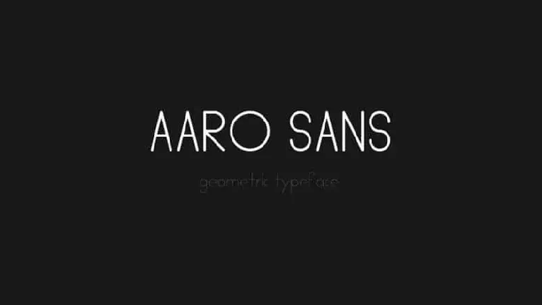 Aaro Sans Serif font