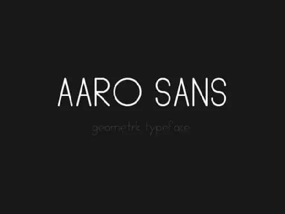 Aaro Sans Serif font